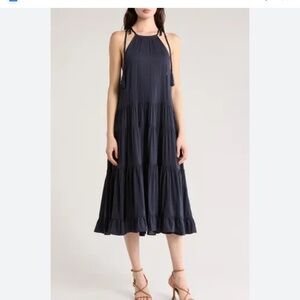 Cinq a sept navy dress